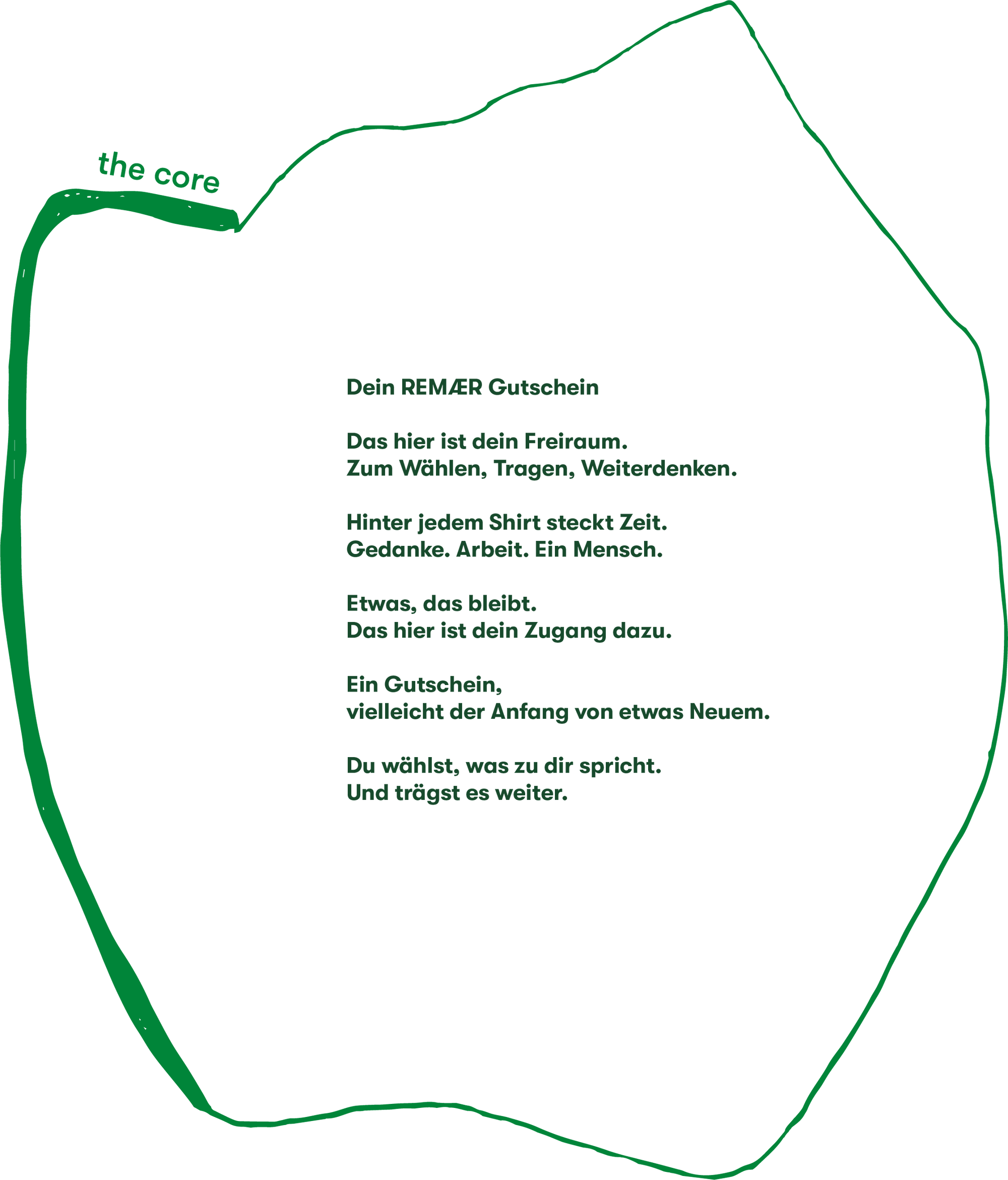 Our gift card / a small space of possibility, wrapped in a code.