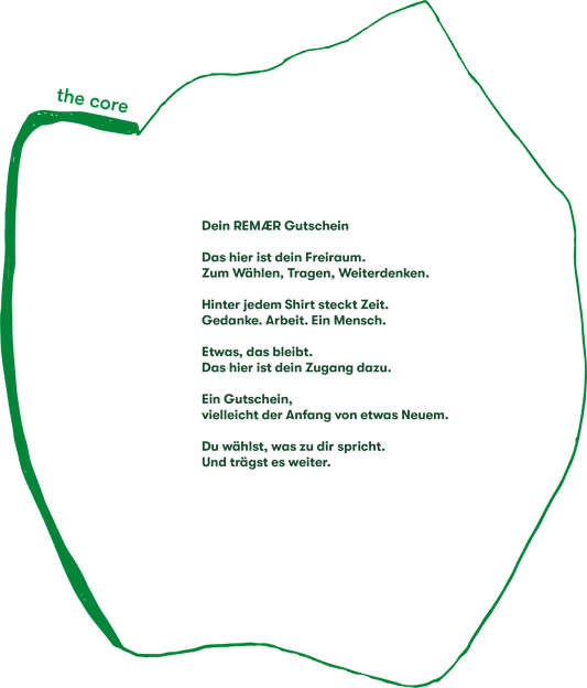 Unser Geschenkgutschein / ein Freiraum, verpackt in einem Code.